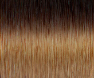 Ombré - Farbe natur/12 - naturbraun / goldblond glatt 25 Extensions