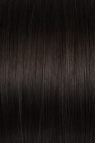 Farbe 1B - 25 glatte Double Drawn Keratin Bonding Extensions 50 cm