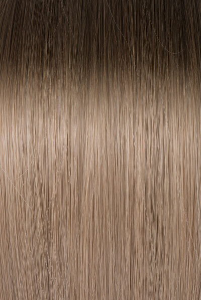 Ombré Farbe 6A auf 15 - 25 glatte Double Drawn Keratin Bonding Extensions 50 cm