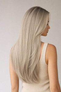 Tape Extensions &ndash; Farbe 61 &middot; Silbergrau...
