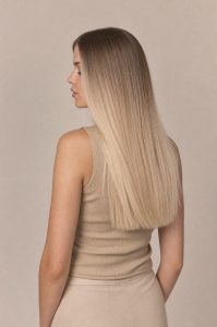 Tape Extensions – Farbe 7/614 · Dunkelaschblond / Aschhellblond – 50 cm
