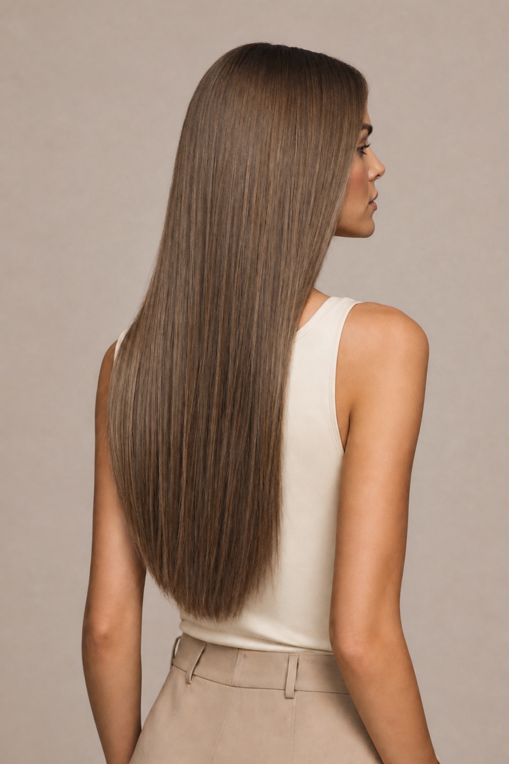 Bonding Extensions in Farbe 7 Dunkelaschblond